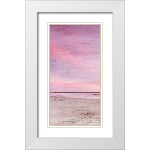 Beach Daze 2 White Modern Wood Framed Art Print with Double Matting by Kimberly, Allen