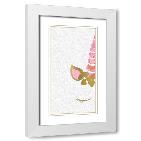 Believe 5 White Modern Wood Framed Art Print with Double Matting by Kimberly, Allen