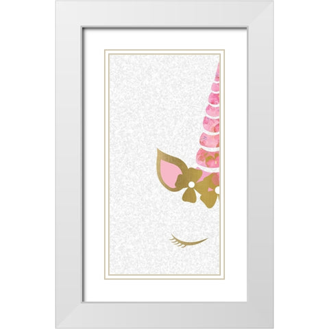 Believe 5 White Modern Wood Framed Art Print with Double Matting by Kimberly, Allen