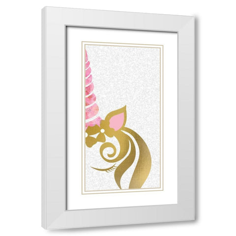 Believe 6 White Modern Wood Framed Art Print with Double Matting by Kimberly, Allen