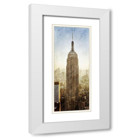 NY State of Mind 1 White Modern Wood Framed Art Print with Double Matting by Kimberly, Allen