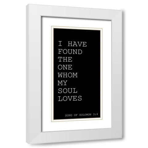 I have Found White Modern Wood Framed Art Print with Double Matting by Kimberly, Allen