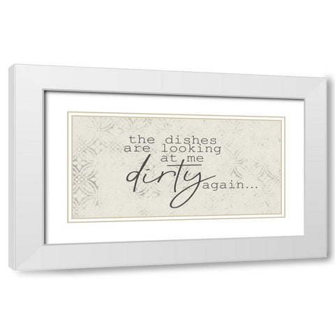 Looking at Me White Modern Wood Framed Art Print with Double Matting by Kimberly, Allen