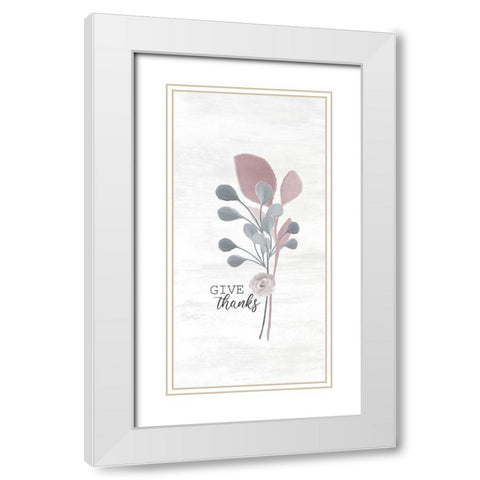 Wildflower Hope 5 White Modern Wood Framed Art Print with Double Matting by Kimberly, Allen