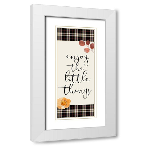 Colors of Fall 12 White Modern Wood Framed Art Print with Double Matting by Kimberly, Allen
