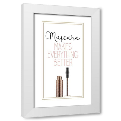 But First 3 White Modern Wood Framed Art Print with Double Matting by Kimberly, Allen