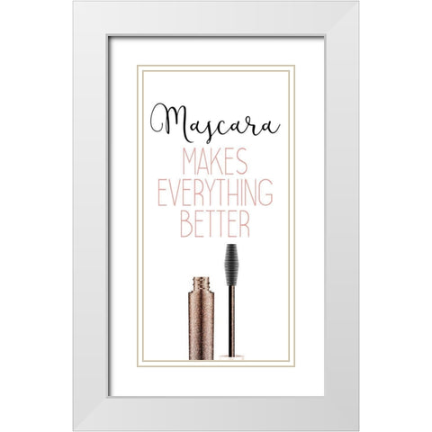 But First 3 White Modern Wood Framed Art Print with Double Matting by Kimberly, Allen