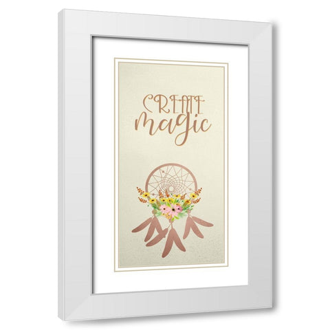 Create Wild 2 White Modern Wood Framed Art Print with Double Matting by Kimberly, Allen