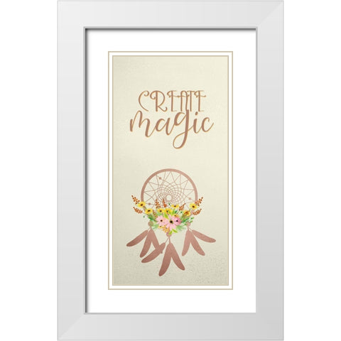 Create Wild 2 White Modern Wood Framed Art Print with Double Matting by Kimberly, Allen