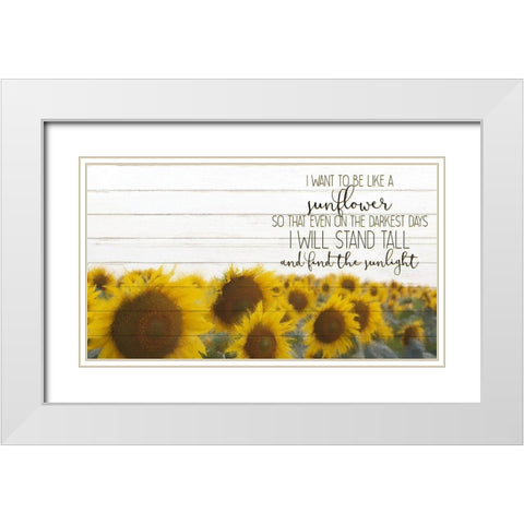 Stand Tall White Modern Wood Framed Art Print with Double Matting by Kimberly, Allen