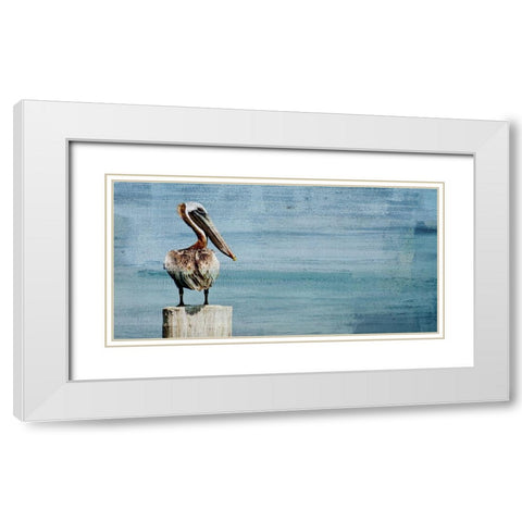 Watch Out White Modern Wood Framed Art Print with Double Matting by Kimberly, Allen