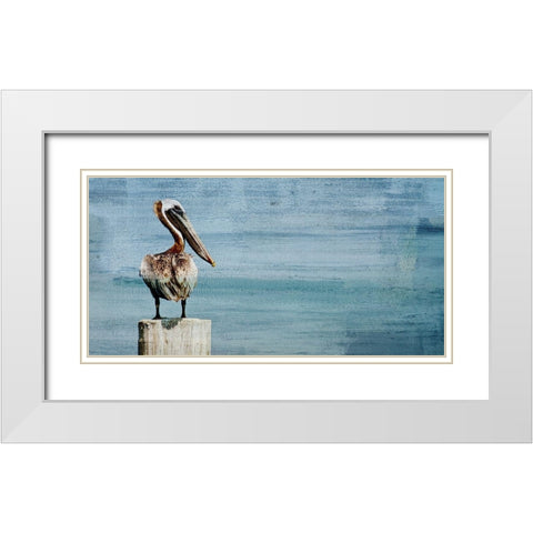 Watch Out White Modern Wood Framed Art Print with Double Matting by Kimberly, Allen