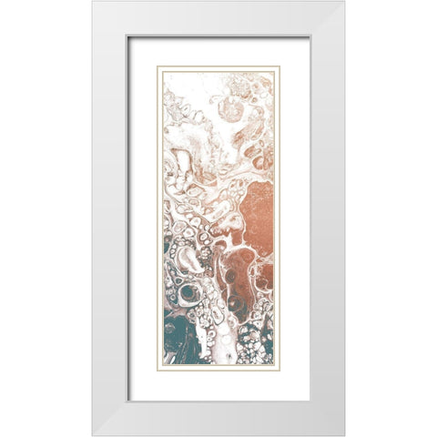 Bubble 1 White Modern Wood Framed Art Print with Double Matting by Kimberly, Allen