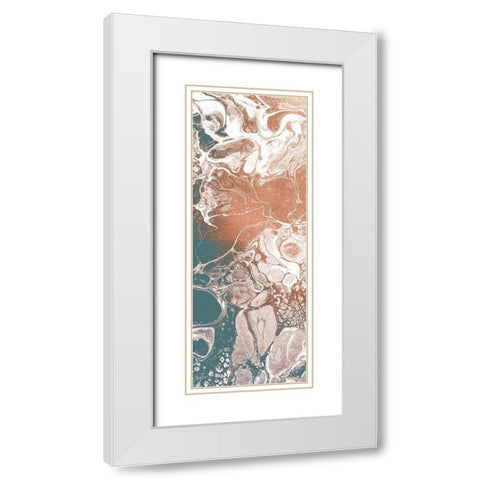 Bubble 2 White Modern Wood Framed Art Print with Double Matting by Kimberly, Allen