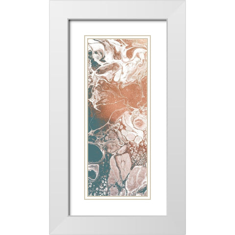 Bubble 2 White Modern Wood Framed Art Print with Double Matting by Kimberly, Allen