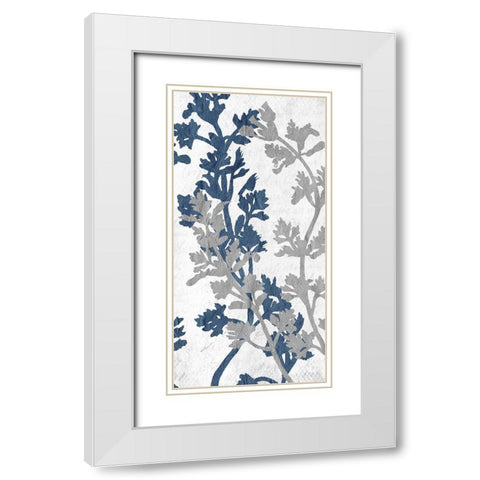 Branches 4 White Modern Wood Framed Art Print with Double Matting by Kimberly, Allen