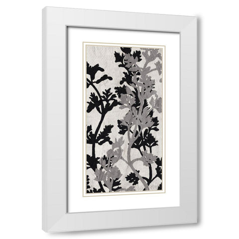 Branches 5 V2 White Modern Wood Framed Art Print with Double Matting by Allen, Kimberly