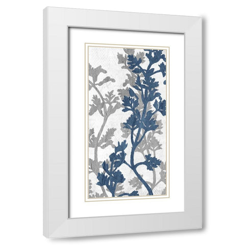 Branches 5 White Modern Wood Framed Art Print with Double Matting by Kimberly, Allen