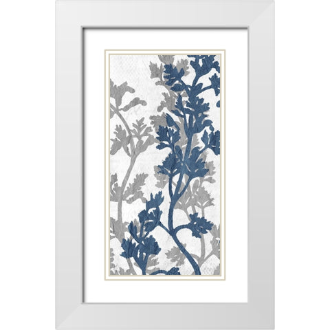 Branches 5 White Modern Wood Framed Art Print with Double Matting by Kimberly, Allen