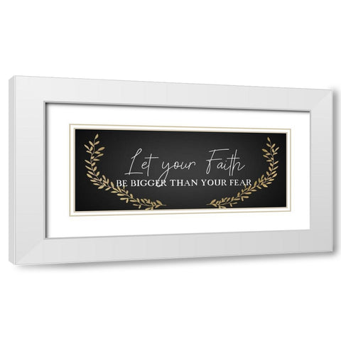 Your Faitih White Modern Wood Framed Art Print with Double Matting by Kimberly, Allen