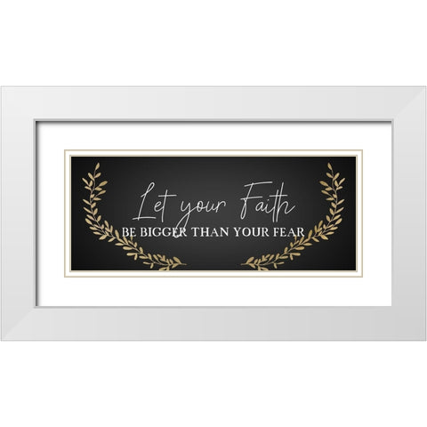 Your Faitih White Modern Wood Framed Art Print with Double Matting by Kimberly, Allen
