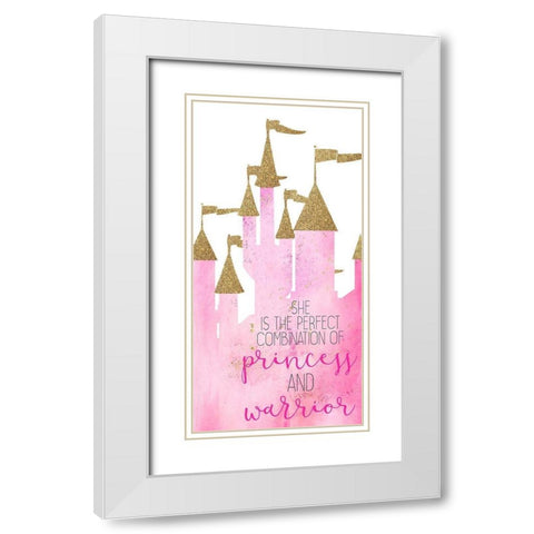 A Princess 6 White Modern Wood Framed Art Print with Double Matting by Kimberly, Allen