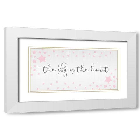 The Sky 1 White Modern Wood Framed Art Print with Double Matting by Kimberly, Allen