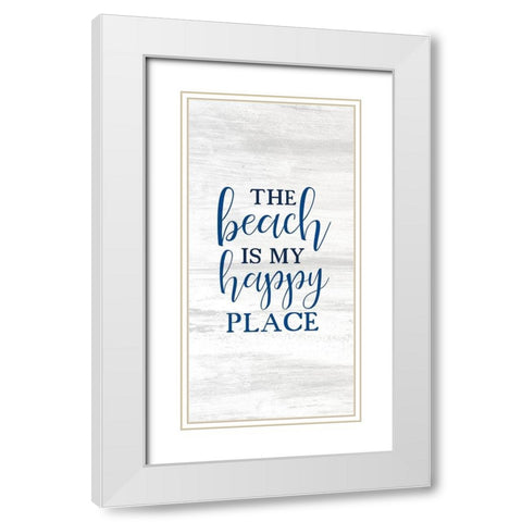 Salt and Sea 1 White Modern Wood Framed Art Print with Double Matting by Kimberly, Allen