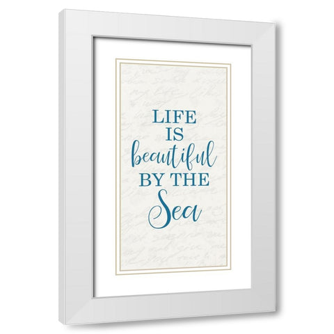 Lucky Enough 1 White Modern Wood Framed Art Print with Double Matting by Kimberly, Allen
