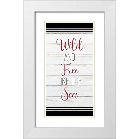 Anchor Compass 3 White Modern Wood Framed Art Print with Double Matting by Kimberly, Allen