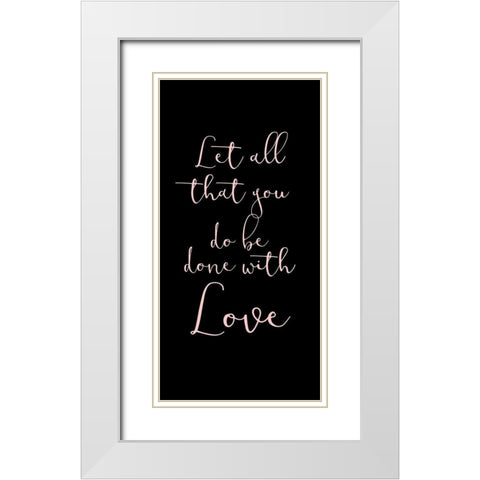 Be Still 1 v2 White Modern Wood Framed Art Print with Double Matting by Kimberly, Allen