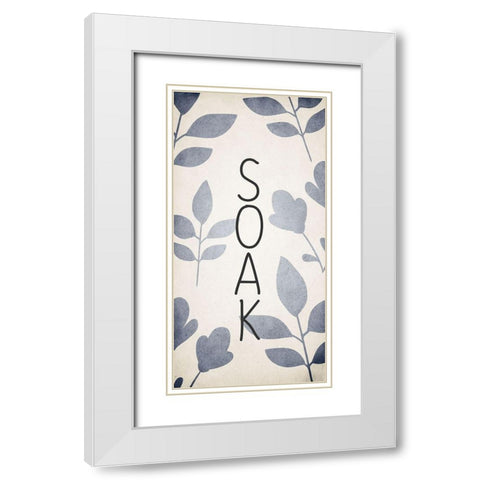 Relax Wash 3 White Modern Wood Framed Art Print with Double Matting by Kimberly, Allen