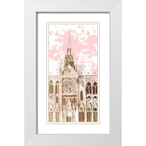 Bonjour Paris 3 White Modern Wood Framed Art Print with Double Matting by Allen, Kimberly