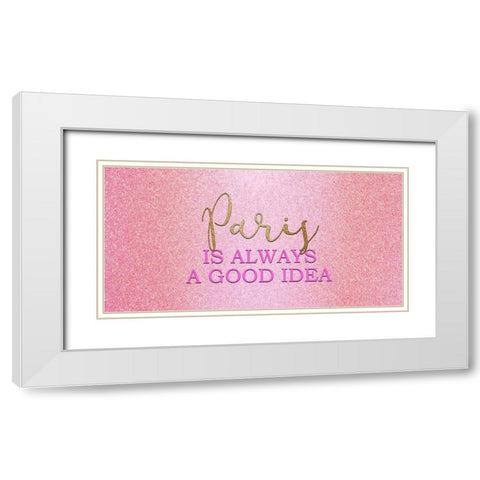 A Good Idea 2 White Modern Wood Framed Art Print with Double Matting by Allen, Kimberly