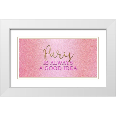 A Good Idea 2 White Modern Wood Framed Art Print with Double Matting by Allen, Kimberly