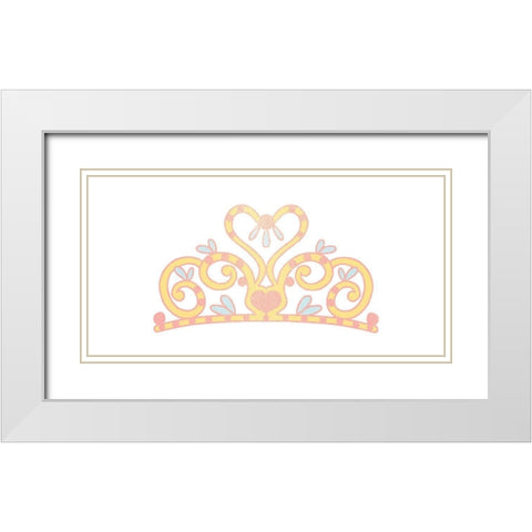 A True Princess 4 White Modern Wood Framed Art Print with Double Matting by Allen, Kimberly