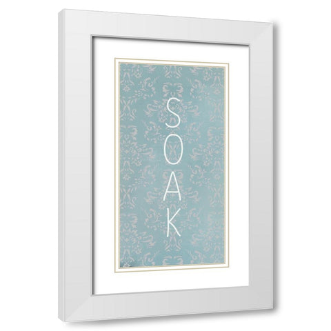 Le Bain 6 White Modern Wood Framed Art Print with Double Matting by Allen, Kimberly