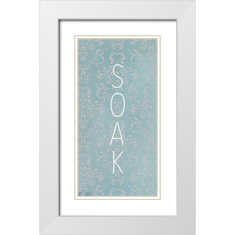 Le Bain 6 White Modern Wood Framed Art Print with Double Matting by Allen, Kimberly