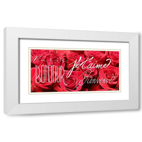 Paris Idea 3 White Modern Wood Framed Art Print with Double Matting by Allen, Kimberly