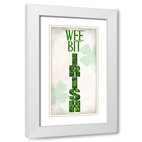 Wee Bit White Modern Wood Framed Art Print with Double Matting by Allen, Kimberly