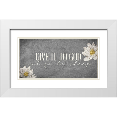 Give It White Modern Wood Framed Art Print with Double Matting by Allen, Kimberly