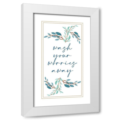French Blue 5 White Modern Wood Framed Art Print with Double Matting by Allen, Kimberly