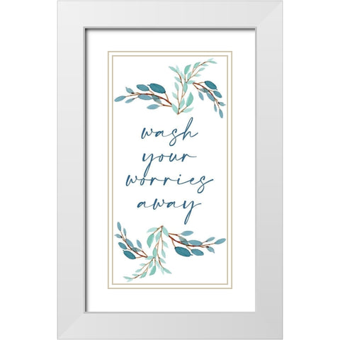 French Blue 5 White Modern Wood Framed Art Print with Double Matting by Allen, Kimberly