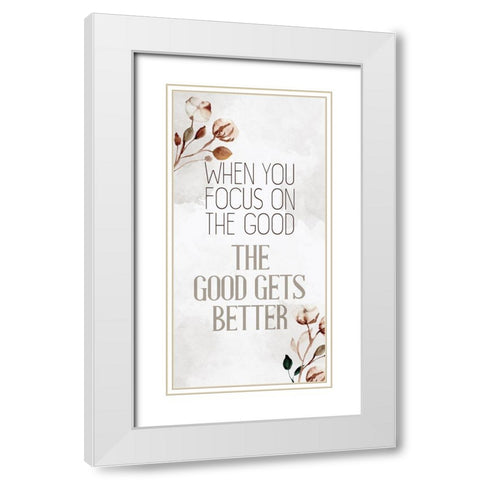 The Good White Modern Wood Framed Art Print with Double Matting by Allen, Kimberly