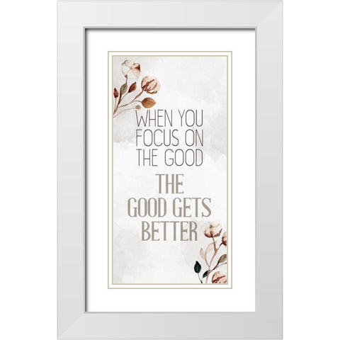 The Good White Modern Wood Framed Art Print with Double Matting by Allen, Kimberly
