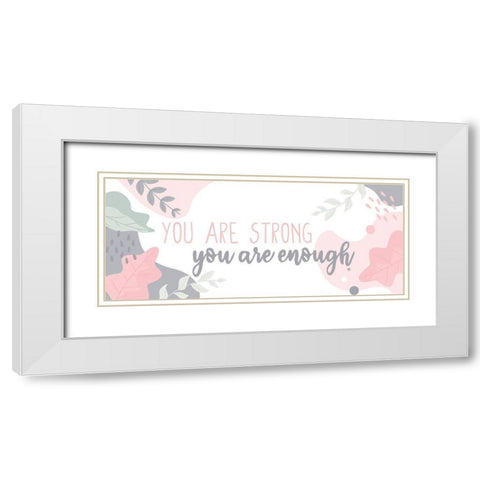 Affirmations 3 White Modern Wood Framed Art Print with Double Matting by Allen, Kimberly