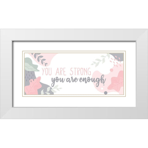 Affirmations 3 White Modern Wood Framed Art Print with Double Matting by Allen, Kimberly