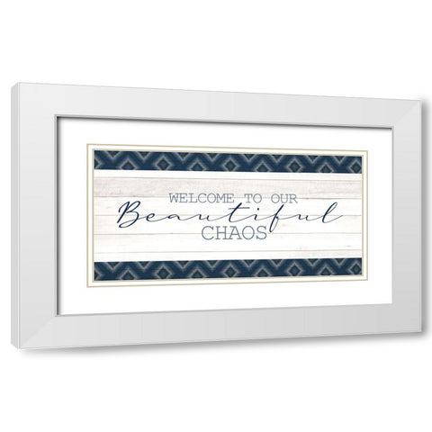 Beautiful Chaos White Modern Wood Framed Art Print with Double Matting by Allen, Kimberly
