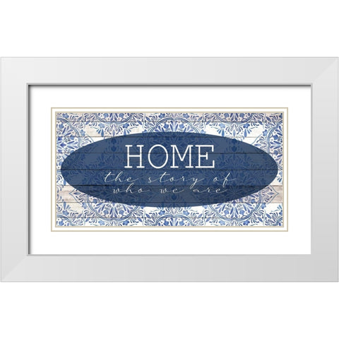 Home Story White Modern Wood Framed Art Print with Double Matting by Allen, Kimberly