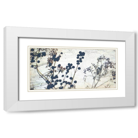 Dried Flowers White Modern Wood Framed Art Print with Double Matting by Allen, Kimberly